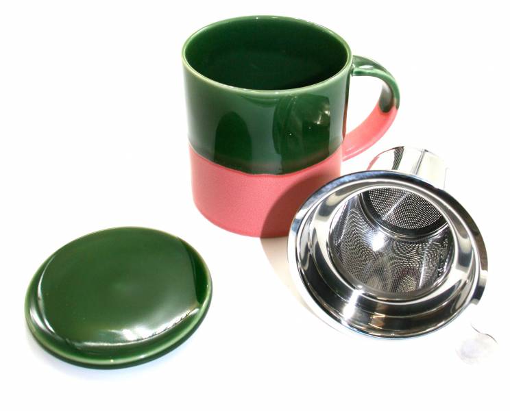 Tasse mit Teesieb und Deckel, Industrial, 410 ml